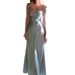 Siena Satin Luxury Evening Gown for Women Heavy Sequins Summer New Arrival_ecoleips.com