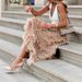 Women's Mesh Panel Tiered A-Line Maxi Skirt – Solid Color High Waist Flowy Layered Tulle Skirt For Spring Summer 2026_ecoleips.com