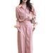 Age-Reducing Summer Outfit Set With Elegant Sophisticated Salt Style Sunscreen Shirt And Long Pants For Women_ecoleips.com