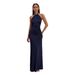 Women's Halter Neck Backless Bodycon Dress – Elegant Solid Color Slim-Fit Maxi Gown For Evening & Special Occasions_ecoleips.com