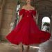 Women's Clothing Spring And Summer Lace Long Sleeve Tube Top Solid Color Chiffon Dress_ecoleips.com