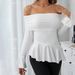 Voya Women's Mature T-shirt With Intellectual Style For Spring And Summer, Featuring A Slim Fit And Elegant Figure With A One Neck Design_ecoleips.com