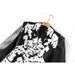 Women's Clothing Spring New Design Pu Leather Sleeves Stitching Print Slim Waist Small Suit Jacket Cross Border_ecoleips.com