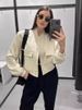 K New European And American Style Women's Clothing With Large Pockets, Stand-up Collar Jacket;_ecoleips.com