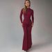 Women's Fashion 2025 Early Autumn Slim-Fit Strap-Waist Bodycon Long Solid Color Long-Sleeve Dress Wholesale_ecoleips.com