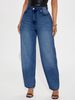 Retro Washed Denim Culottes For Women – Relaxed Harem Pants With Button Detail (S-XXL)_ecoleips.com