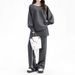 Knitted Top With High-waisted Skirt Patchwork Pants, Spring And Autumn Two-piece Set, 3D Effect, Solid Color, Girly_ecoleips.com