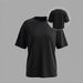 Women's Premium Plain T-Shirt Soft Breathable Cotton Blend Oversized Tee for Casual Wear_ecoleips.com