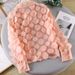 Verve French Court Style 3D Floral Stage Outfit Women's Chiffon Shirt Hollow Lantern Sleeve Fashionable Mesh Blouse For Women_ecoleips.com