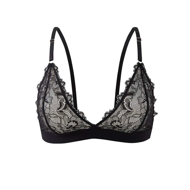 Aria Basics New European And American Cross-border Lace Sexy Lingerie Women, Back-clasp, Thin, Comfortable, Breathable French-style_ecoleips.com