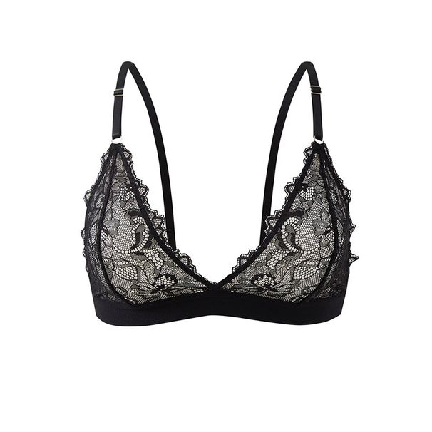 Aria Basics New European And American Cross-border Lace Sexy Lingerie Women, Back-clasp, Thin, Comfortable, Breathable French-style_ecoleips.com