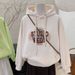 Autumn Winter New Pure Cotton Hooded Sweatshirt For Women Silver Fox Fleece Thickened High-end Loose Trendy Ins Lazy_ecoleips.com