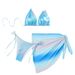 Women's Clothing Sexy Three-Piece Backless Bikini Set Support For Swimming_ecoleips.com