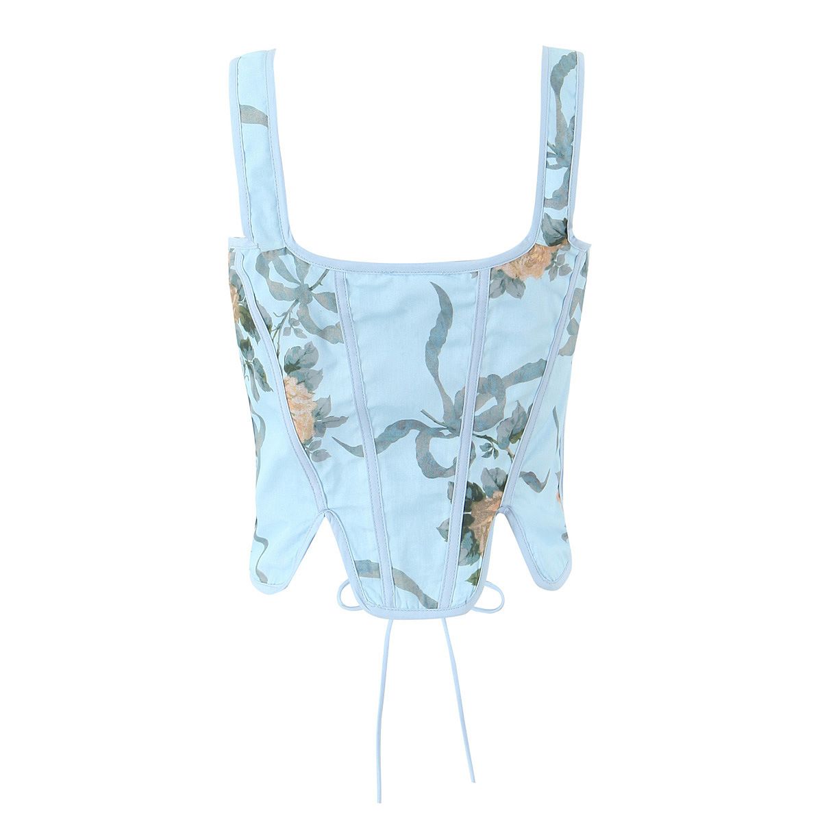 Summer New Women's Clothing In European American Style, French Fashion, Printed Strap Camisole For A Slimming And_ecoleips.com