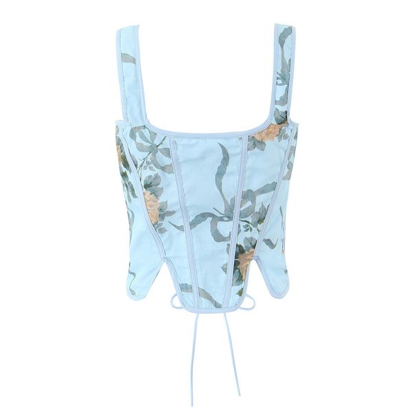 Summer New Women's Clothing In European American Style, French Fashion, Printed Strap Camisole For A Slimming And_ecoleips.com