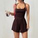European And American Cross-Border 2026 Summer New Women's Casual Strapless Jumpsuit Shorts Loose Wide-Leg_ecoleips.com