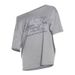 Summer Women's Off-Shoulder T-Shirt Letter Print American Street Style Loose Fit Short Sleeve Top_ecoleips.com
