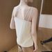 Silk Satin Double Shoulder Strap Women's Vest 2025 Spring Summer New Slim V-Neck Short Elegant Inner Wear Top T-Shirt_ecoleips.com