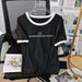 Women's Ice Silk Short Sleeve T-Shirt Breathable Cool Top for Spring Summer Autumn Set with Simple Shorts Inner Layer_ecoleips.com
