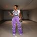 Retro Velvet Cargo Pants – Oversized High-Waist Workwear Trousers (Navy/Green/Purple, S-XXL)_ecoleips.com