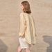High End Women's Pure Ramie Long Sleeve Shirt Spring Summer 2026 French Style Sun Protection Loose Cardigan Lapel Thin Shirt_ecoleips.com