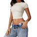 Women's Clothing Tight Quick Drying Fitness Top Yoga Clothes Running Pilates Sports T Shirt Short Sleeve_ecoleips.com