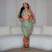 Women's Clothing Sexy Bikini Swimwear Beach Printed Skirt Set_ecoleips.com