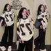 Women's American Style Letter Print Lounge Set - Oversized Tee With Wide Leg Pants Casual Outfit_ecoleips.com