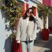 Oversized V-Neck Belted Wool Coat – Street Style Longline Duster In Dark Brown & Silver Gray (S-L)_ecoleips.com