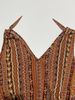 Women's Striped Print Jumpsuit - Sleeveless Romper With Elastic Waist, Summer Casual Wide Leg Pantsuit_ecoleips.com
