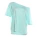 Summer New Women's American Street Style Letter Print Top off Shoulder Short Sleeve Loose T-Shirt 2026_ecoleips.com
