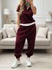 Women's Casual Suit Collared Patchwork T-Shirt And Elastic Waist Slim Fit Trousers Spring/Summer New Arrival from AliExpress_ecoleips.com