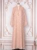 Verve Women's New Robe With Gold Foil Tassel Pendant Elegant Long Muslim Dress For Women_ecoleips.com