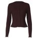 Women's 2025 Autumn New Fashion Cardigan Button Top Slim Fit Long Sleeve Ruffled T-Shirt Wholesale_ecoleips.com