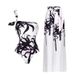 Women's Chinese Style Swimsuit - Elegant Ink Printed One-Piece Bathing Suit With High Waist Design_ecoleips.com