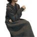 Korean-Style Mid-Length Hooded Knit Dress For Women, Perfect For Autumn/Winter. Loose Fit With Slimming Effect, Paired W_ecoleips.com