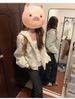 Early Autumn Popular Wear Striped Jacket Women's Autumn Korean Small Short Loose Hooded Sweater Cardigan Thin_ecoleips.com