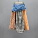 Women's High-Waisted Plaid Patchwork Denim Midi Skirt Slimming Trendy Retro Style For Spring And Autumn_ecoleips.com