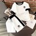 Women's Clothing Summer Women's Lotus Print Minimalist Top And Shorts Set Style Short Sleeved Clothing Print_ecoleips.com