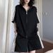 Zip-Up Tracksuit Set For Women - Chic Stand Collar Jacket & Shorts Two-Piece Outfit Coordinated Set_ecoleips.com