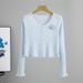 Women's Clothing Summer New Rose Sunscreen Air Conditioning Shirt Knitted Cardigan Shawl Thin Outer Cover_ecoleips.com
