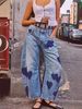 Women's Clothing Spring Casual Loose Mid Waist Tube Shaped Women's Jeans_ecoleips.com