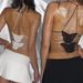 European American Women's Sexy Butterfly Lace Mesh Backless Top Spring Summer 2024 Style Small Sling Tight Inner Wear_ecoleips.com