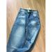 Women's High Waist Straight Leg Jeans - Vintage Washed Blue Denim Pants For Casual & Streetwear Outfits_ecoleips.com