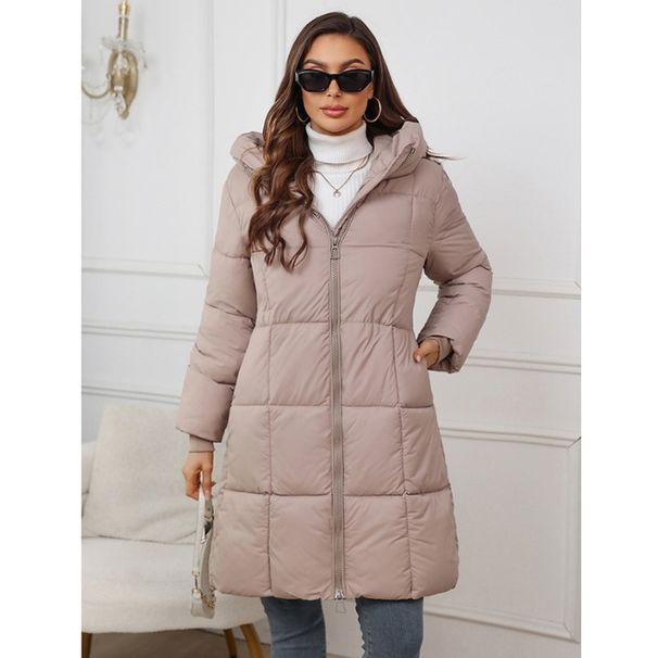 Elegant Long Hooded Coat For Women – Slim Fit Winter Jacket With Waist Belt (S-XXXL, 5 Colors)_ecoleips.com