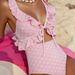 Women’s Floral Lace Trim One-Piece Swimsuit – Modest Cut With Elegant Peekaboo Details | Soft Padded Cups | S/M/L/XL_ecoleips.com