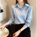 Chiffon For Women Early Spring 2025 Fashionable Design Sense Niche Loose Layered White Base Shirt_ecoleips.com