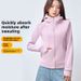 High-end Hooded Sweatshirt Women, Autumn And Winter, Double-sided Fleece, American Style, Zip-up Cardigan Jacket For_ecoleips.com