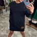Oversized Knit Sweater Dress With Pockets – Long Sleeve, A-Line Casual Tunic (Black/Pink/White/Beige, S-XXXL)_ecoleips.com