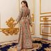 Women's Clothing Printing Fashion Ladies Lace Long Skirt Robe_ecoleips.com